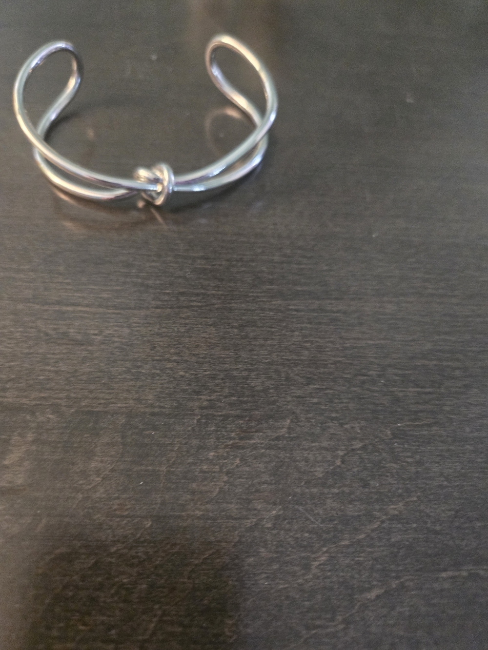 Silver Knot Open Cuff Bracelet - Women's Jewelry